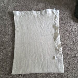 Vintage baby Morgan/bright future blanket 100%acrylic waffle weave NWOT white